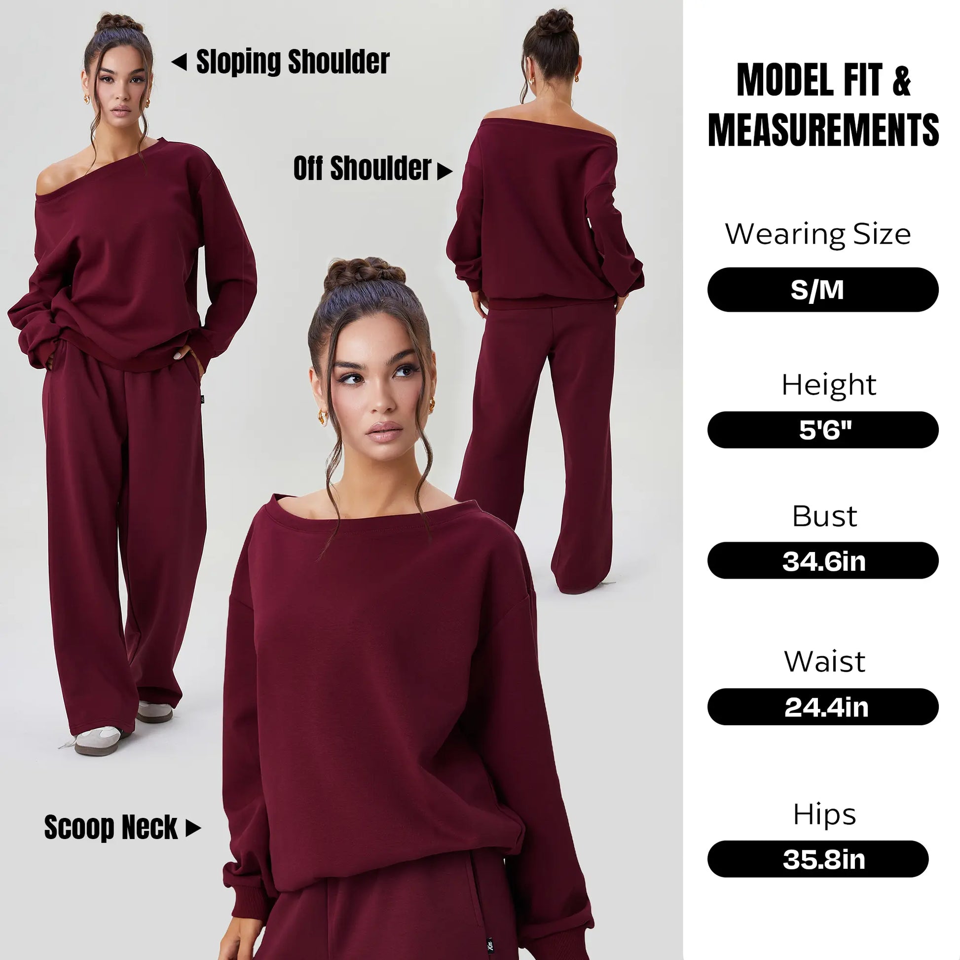 Off-Shoulder Lounge Co-Ord Set